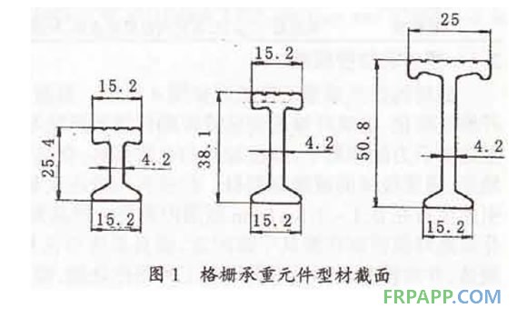 格柵承重元件截面