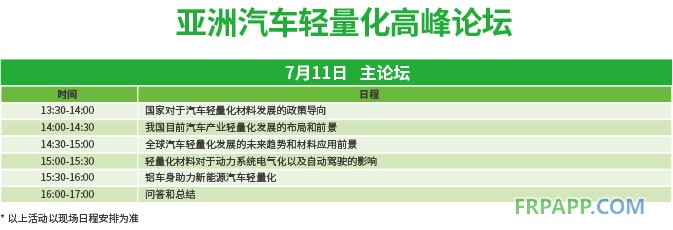 高峰論壇助力2018亞洲汽車輕量化展覽會(huì) 深度、權(quán)威、專業(yè)