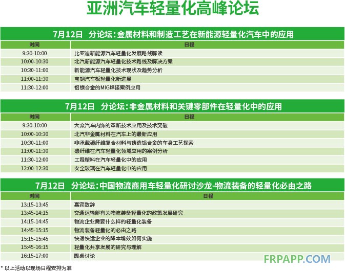 高峰論壇助力2018亞洲汽車輕量化展覽會 深度、權(quán)威、專業(yè)